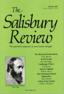 Spring 2001 cover