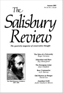Autumn 2001 cover